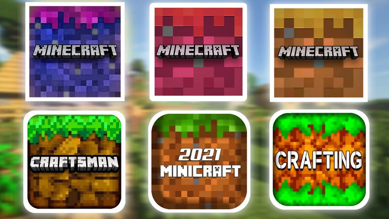 OLD Minecraft vs UPDATED Minecraft Trial vs MCPE 1.18 vs UPDATED Craftsman vs Crafting and Building