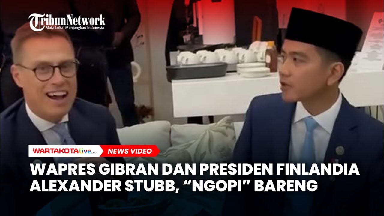 Momen Diskusi Ringan Antara Gibran Dengan Stubb di Sela Kegiatan KTT G20