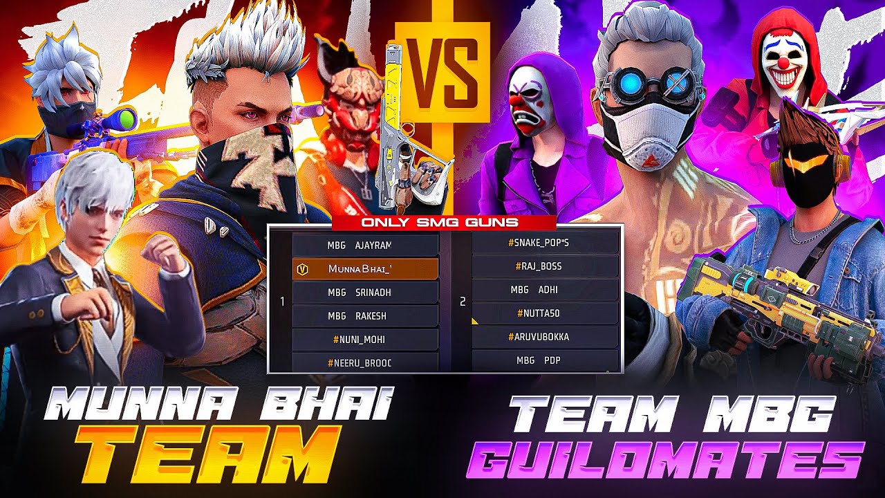 Only SMG Cs Custom Room 🔥 - Free Fire Telugu - MBG ARMY