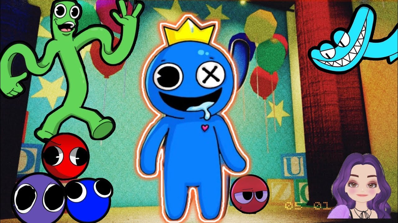 روبلكس واجهنا عصابه الوحش الازرق rainbow friends 😨 chapter 2️⃣💤