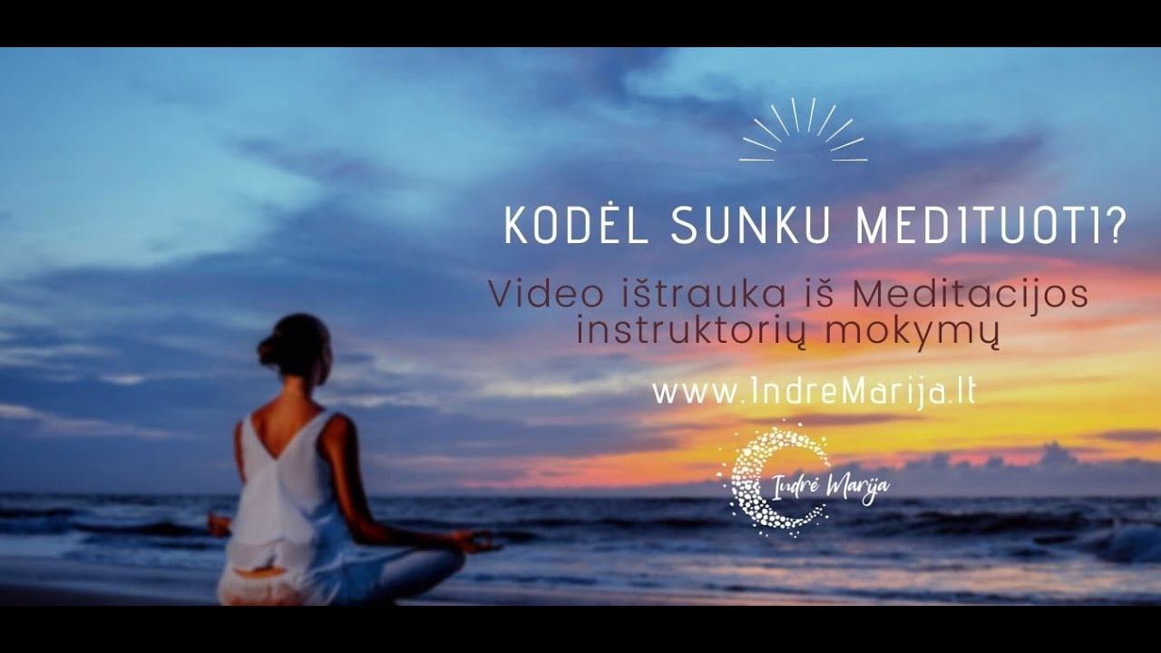 Kodėl sunku medituoti? | Ištrauka iš Meditacijos instruktorių mokymų 💜