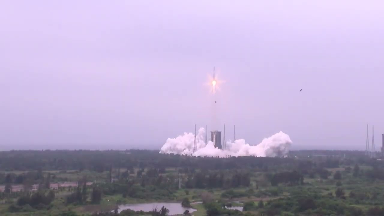 China has launched the Queqiao-2 relay satellite atop the Long March-8 Y3 carrier rocket