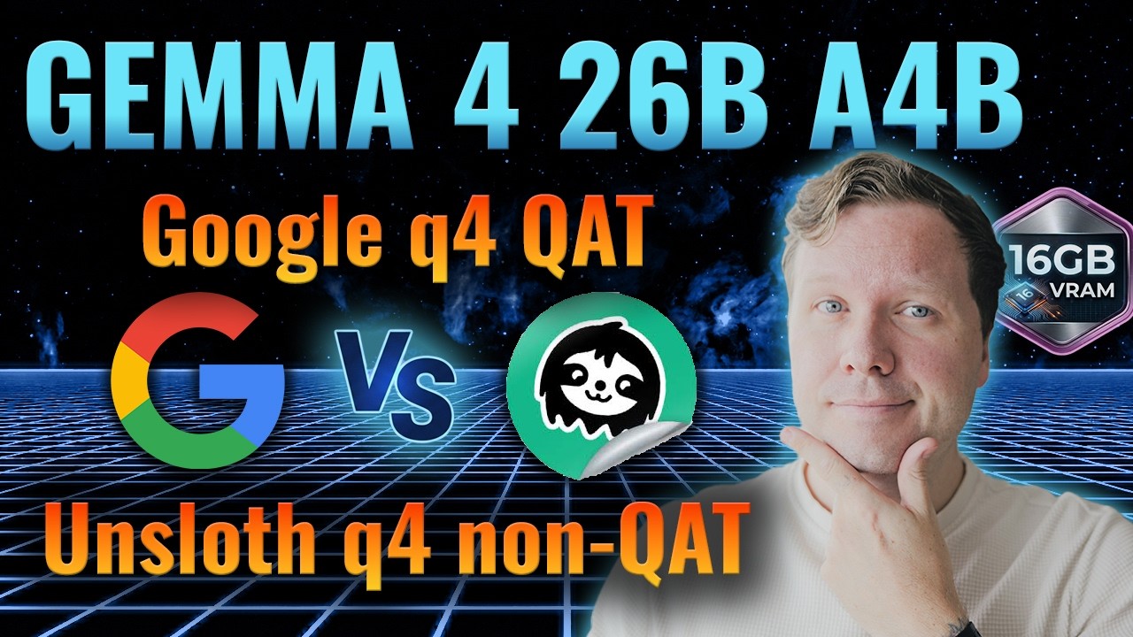 Gemma 4 26B A4B QAT vs non-QAT - 16GB Local LLM setup