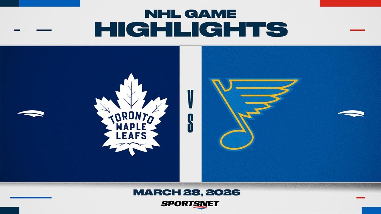 NHL Highlights | Maple Leafs vs. Blues - March 28, 2026