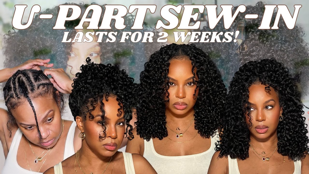HOW TO DO A CURLY SEW IN ON YOURSELF + QUICK WEAVE METHOD FOR BEGINNERS + STYLES | CURLSQUEEN