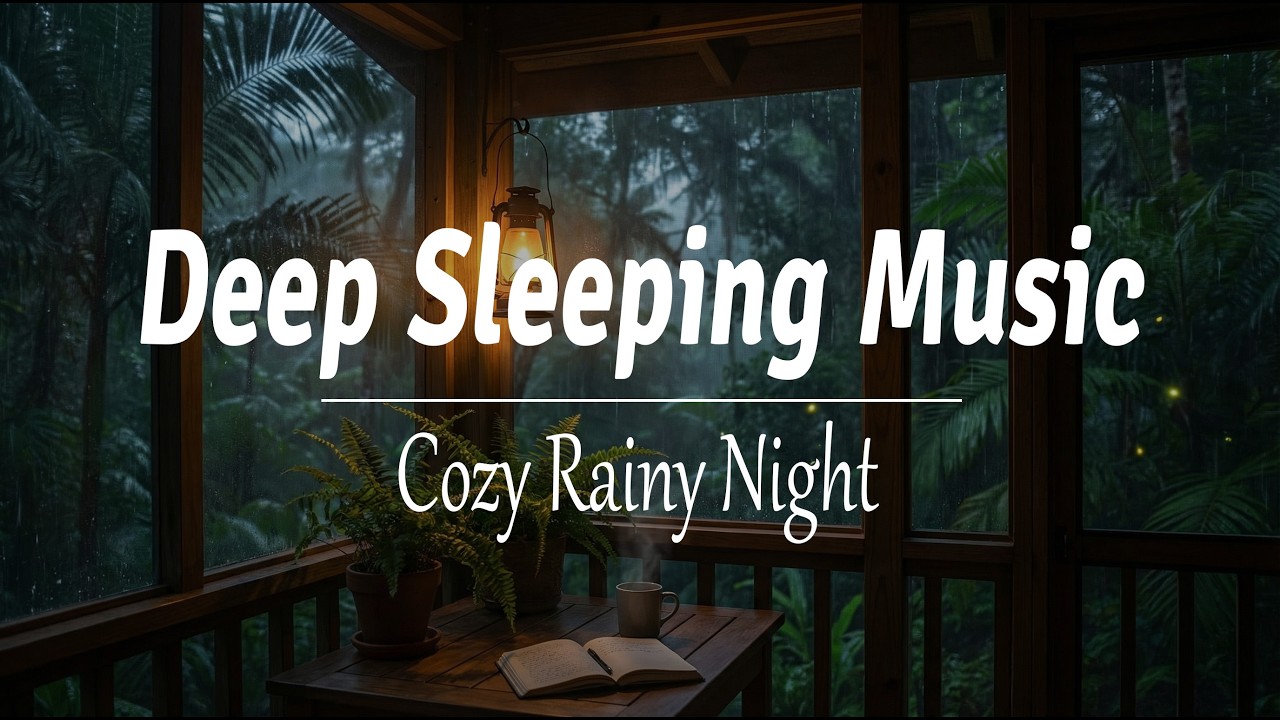 Soft Rain & Lantern Glow | Cozy Forest Ambience for Relaxing, Studying & Sleep