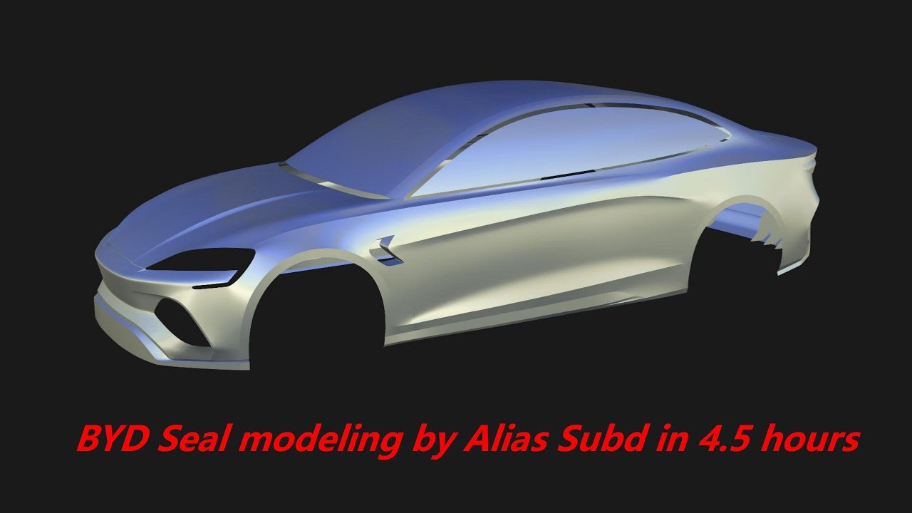 BYD Seal modeling by Alias Subd