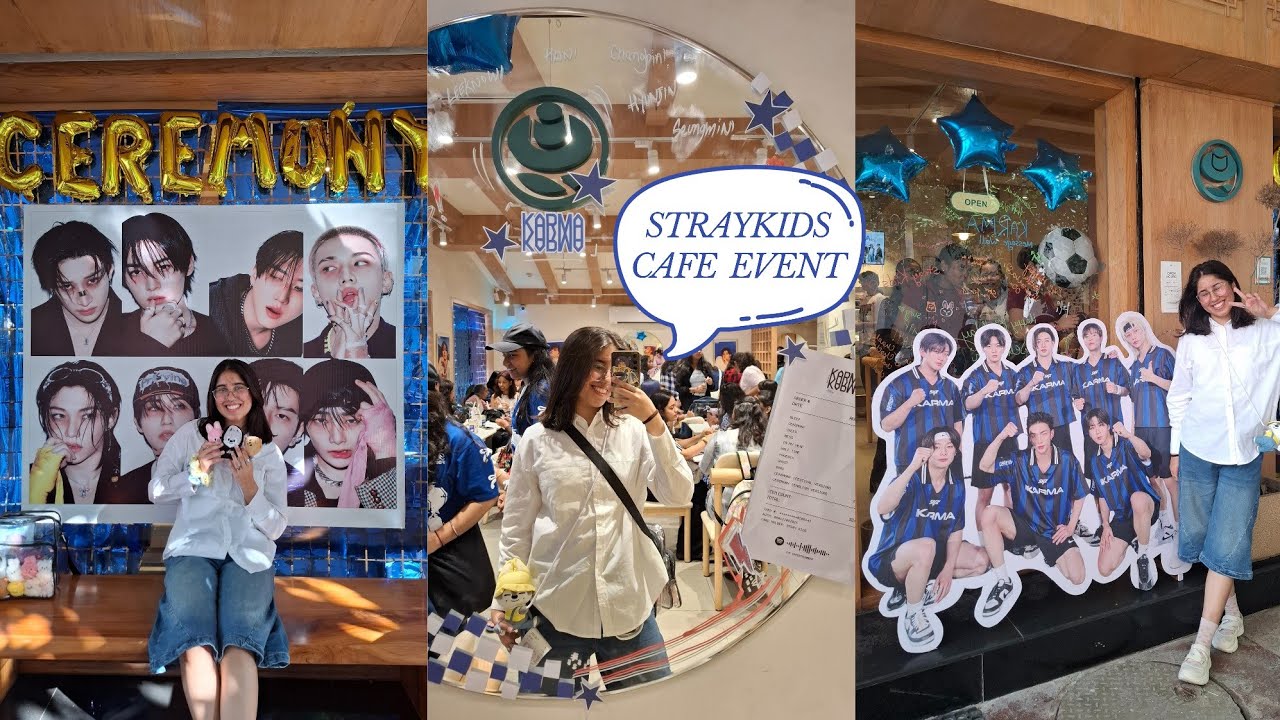 [STAY VLOG] Straykids KARMA cafe event 💙🇮🇳
