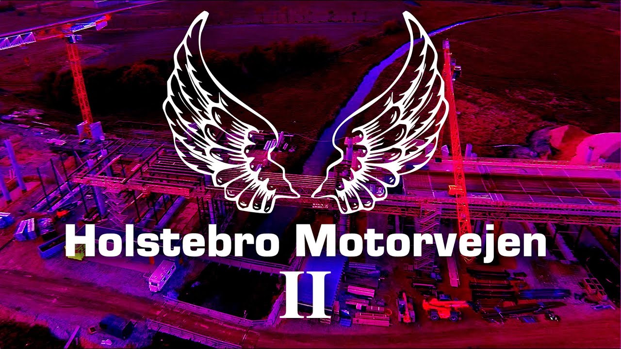 Holstebro Herning Motorvejen fra Luften, nord for Gødstrup mod Holstebro