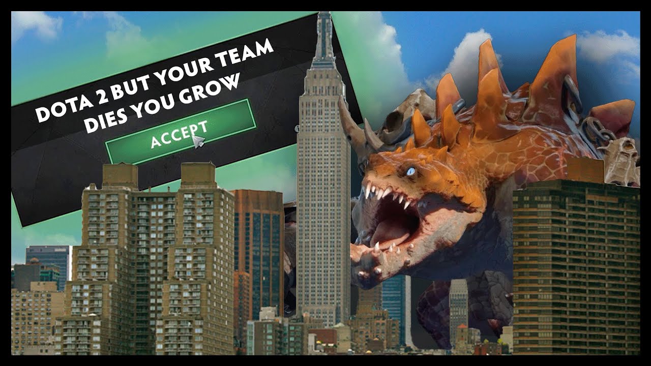 Dota 2 But Your Team Dies You Grow