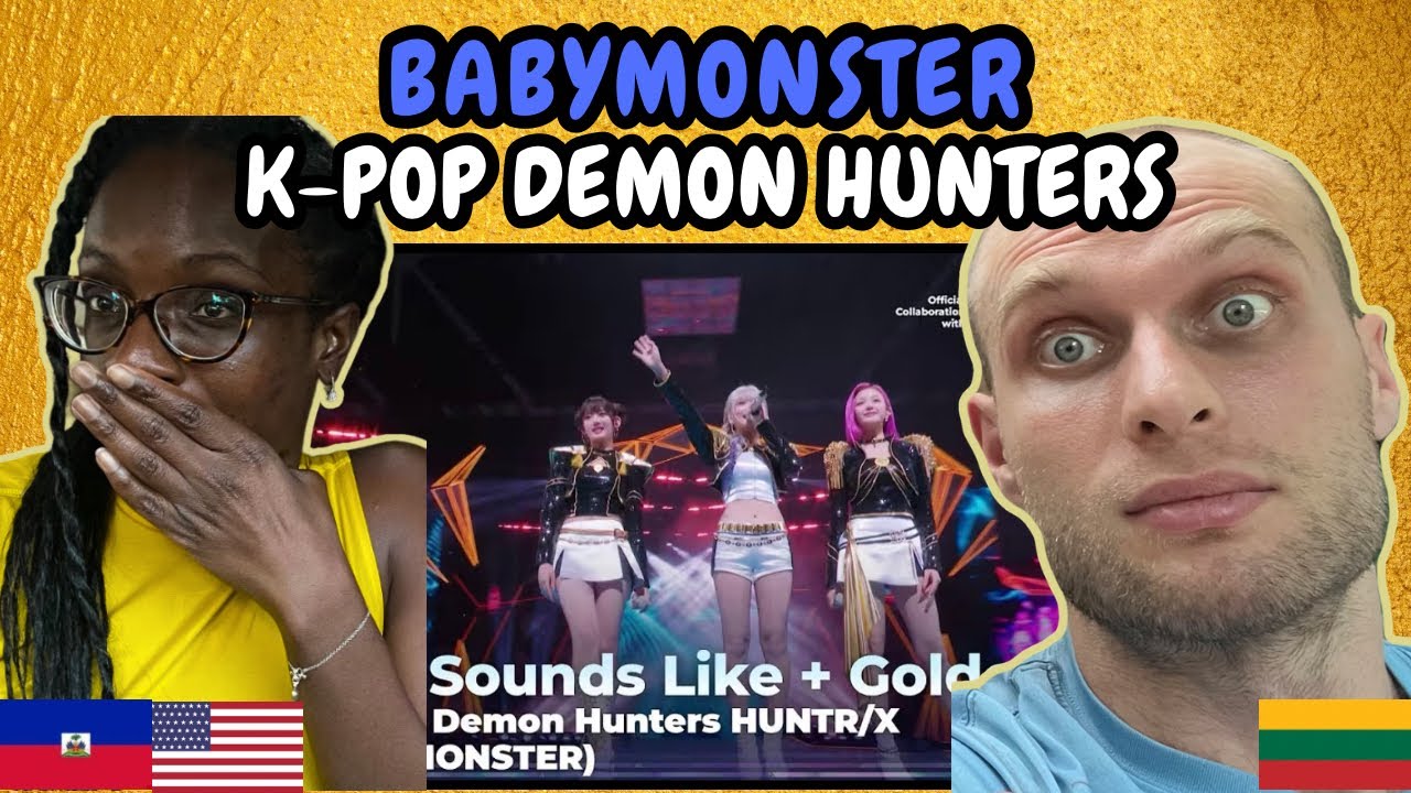 РЕАКЦИЯ НА Kpop Demon Hunters HUNTR/X (BABYMONSTER) — выступление на MAMA 2025 | ПЕРВЫЙ СМОТР