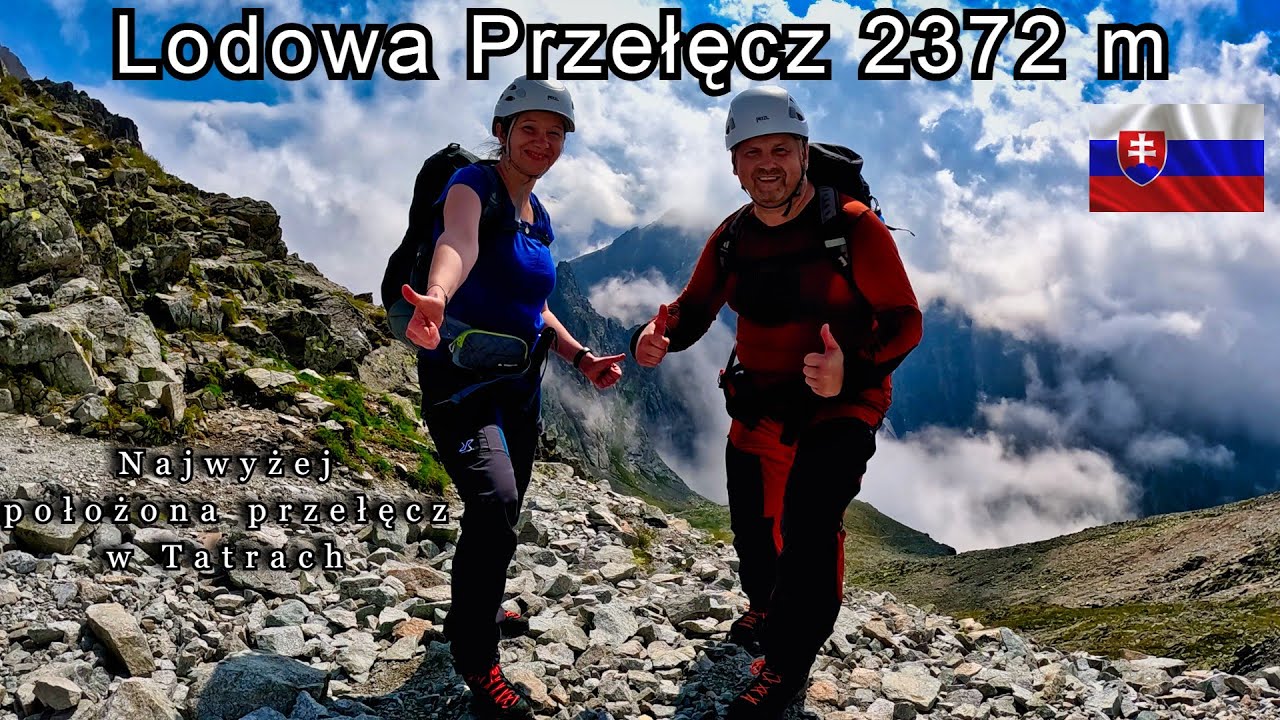 Lodowa Przełęcz 2372 m n.p.m.Ze Starego Smokowca przez Chatę Teryego