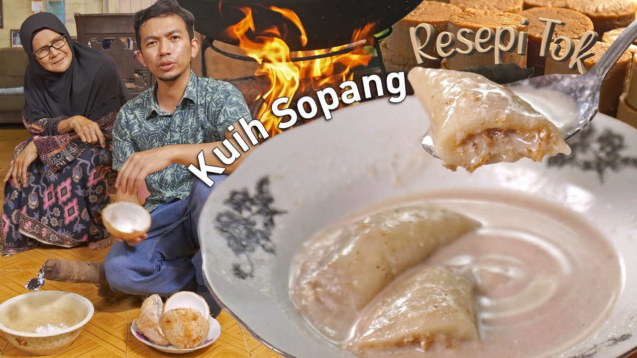 Kuih Sopang Inti Kelapa Gula Anau | Resepi Tok Negeri Sembilan