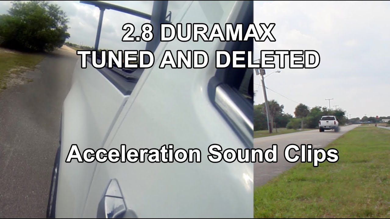 2017 Chevrolet Colorado 2.8 Duramax Tuned and Deleted Acceleration Sounds