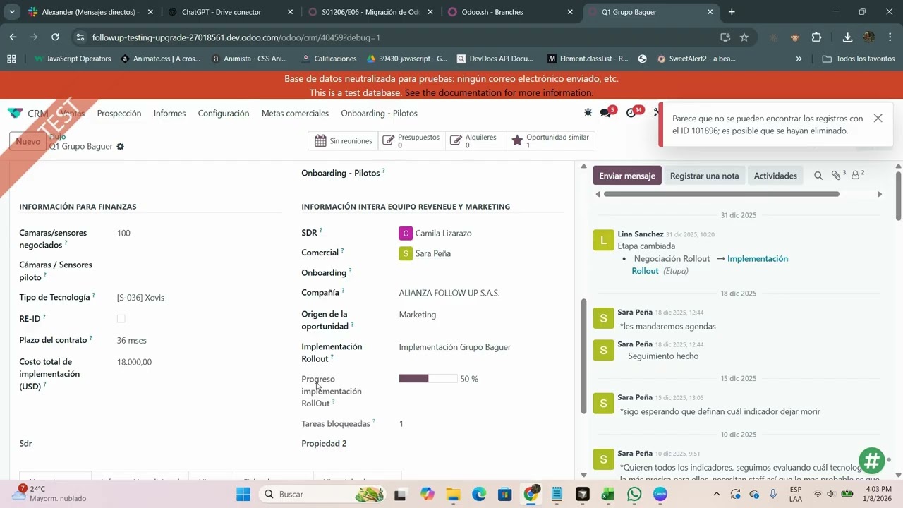 Campos CRM y Preparados