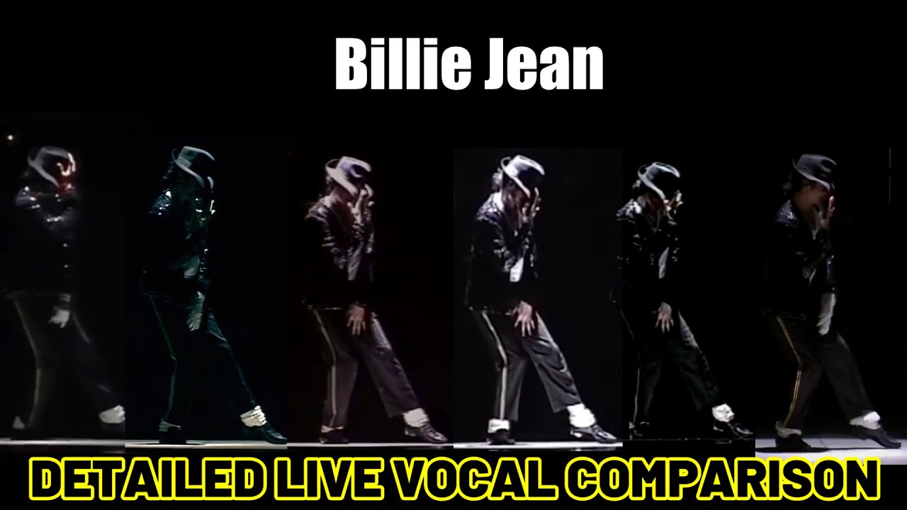 Billie Jean - HIStory Tour All Live Vocal Comparison (pro footage only)