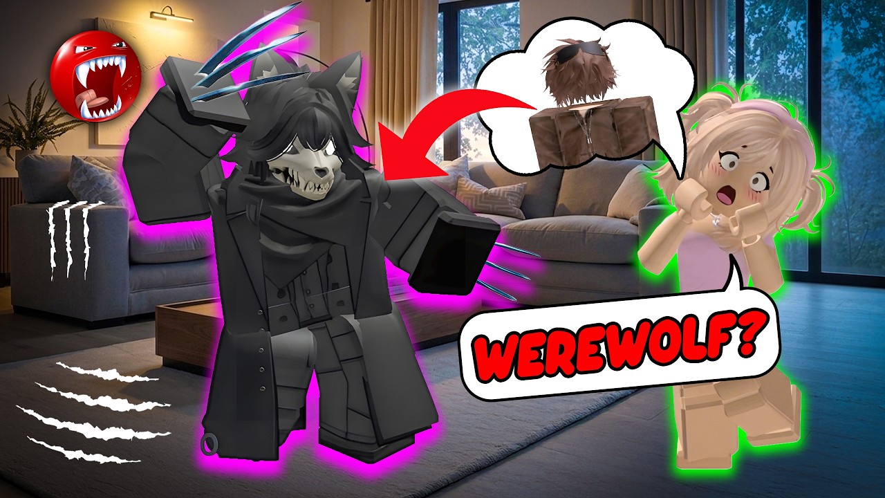 👑 MY CHILDHOOD BEST FRIEND WAS SECRETLY A WEREWOLF 💎 #roblox #robloxstory