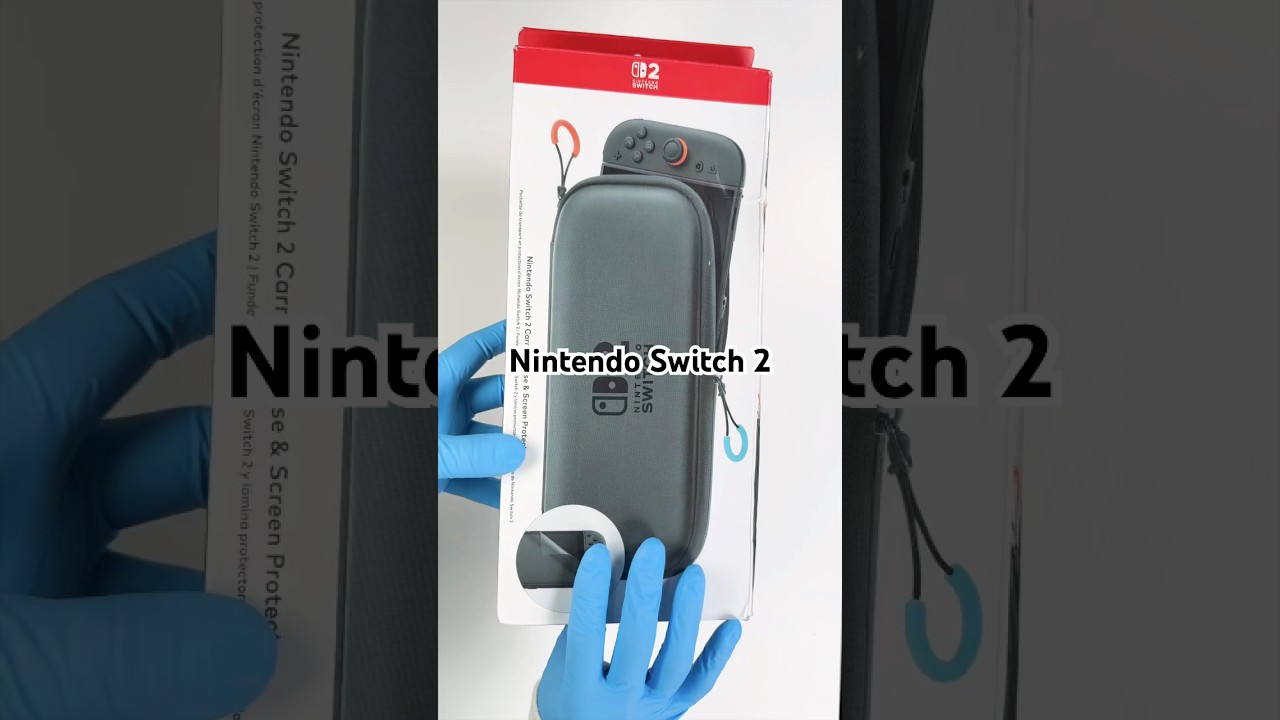 New Nintendo Switch 2 Carrying Case & Screen Protector #unboxing #nintendoswitch2 #ytshorts  #gaming