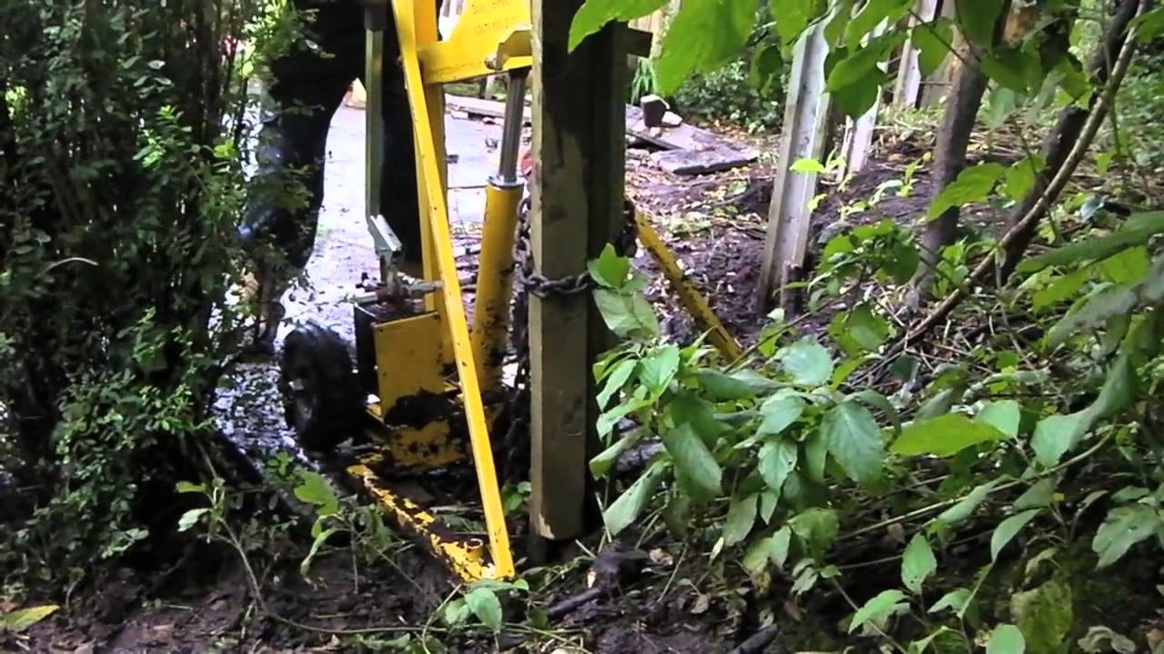 How to Remove a Wooden Post