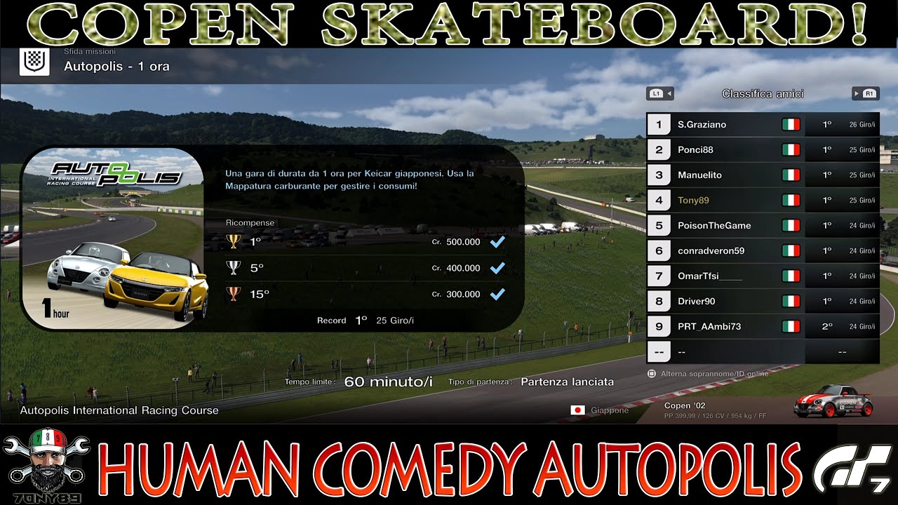 Commedia Umana AutoPolis senza problemi col mio setup! #gt7 #human #comedy
