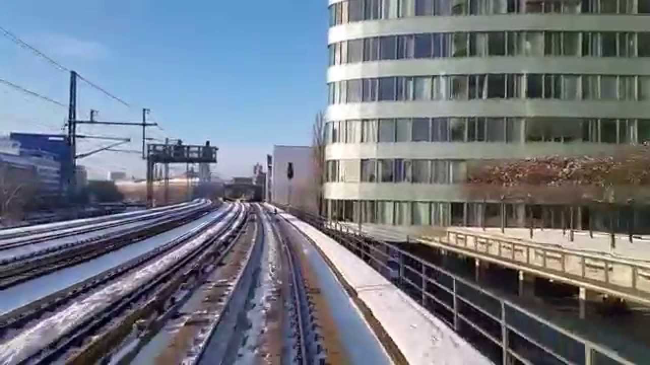 Führerstandsmitfahrt S-Bahn Berlin von Ostbahnhof nach Westkreuz auf der S75 im Winter