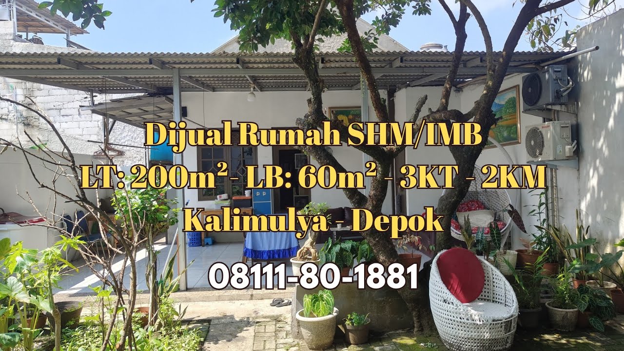 Dijual Rumah Di Kalimulya Depok 10 menit ke Stasiun 20 menit ke Tol Cijago hanya 1.5M Nego