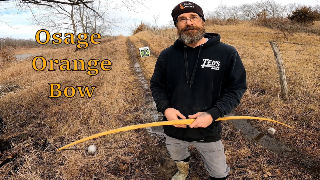 Building an Osage Orange wood Bow with hand tools