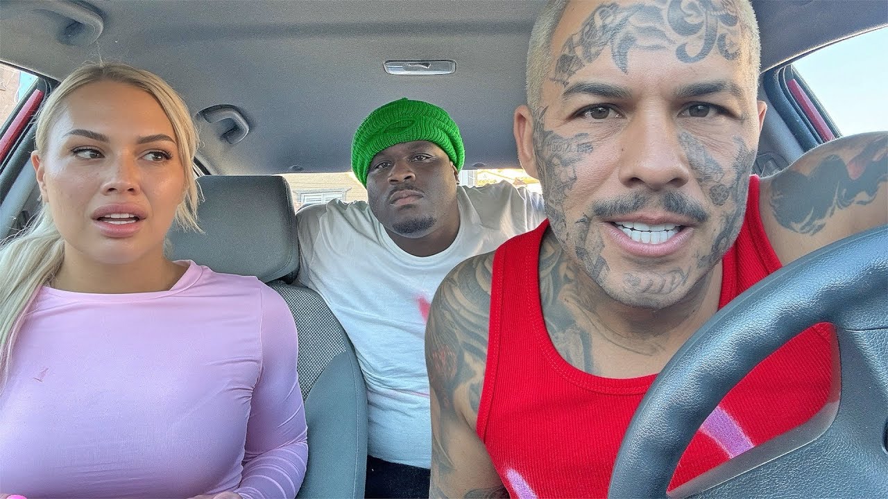 GANG MEMBERS PRANK WIFE IN STOLEN CAR!! **cops called**