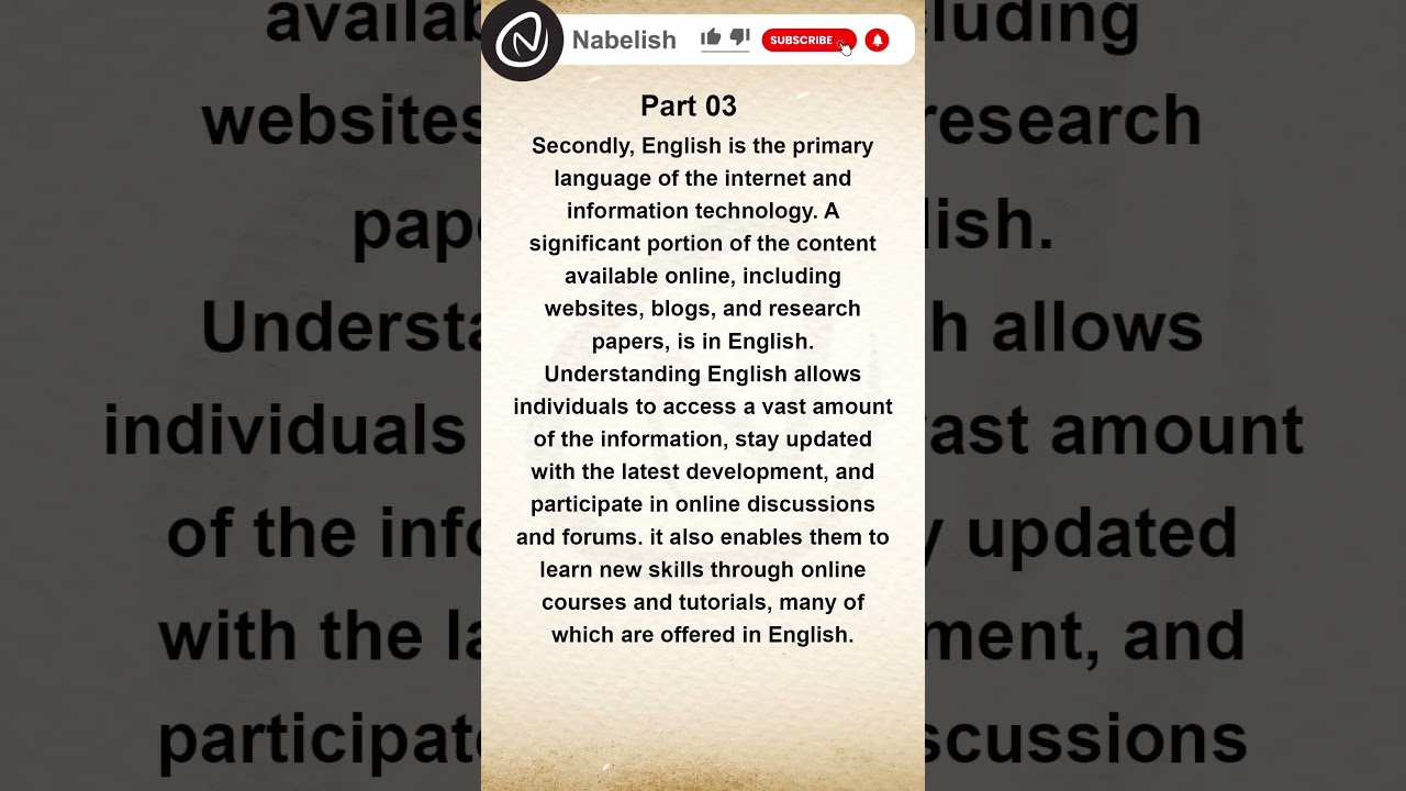 English Importance 03  #englishgrammar #paragraph  #stories  #englishspeaking #tipstolearnenglish