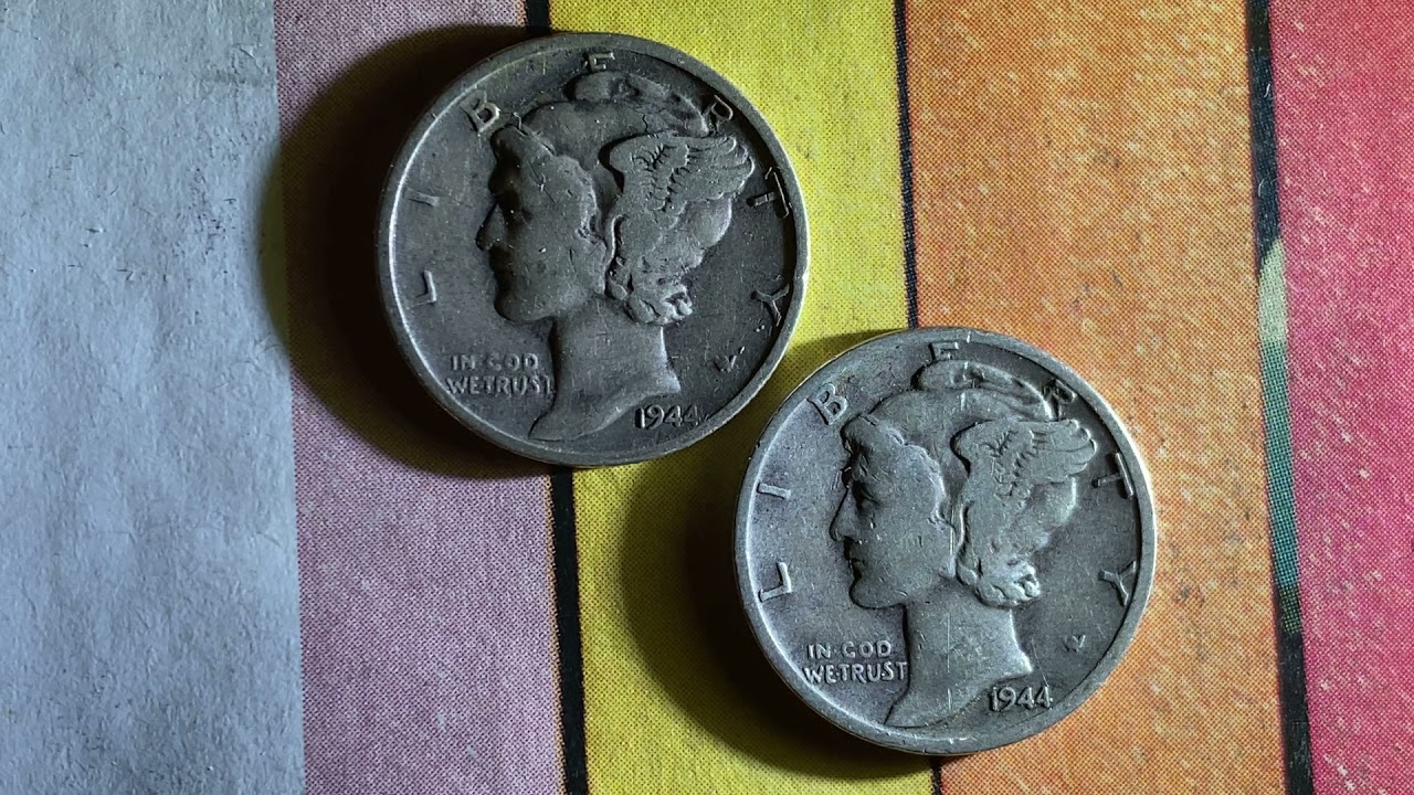AMAZING 1944-S AND 1944 MERCURY DIMES! BEAUTIFULLY DESIGNED 90% SILVER AMERICAN COINS! SUBSCRIBE!!