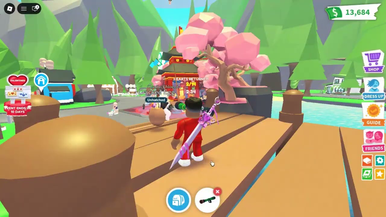 Collecting Heart Pieces to Fix a Crystal Heart in Adopt Me!