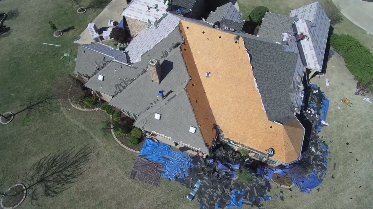 Drone Video Roof Replacement in Flower Mound, Texas | Shingle Roof Installation by Presidio Roofing