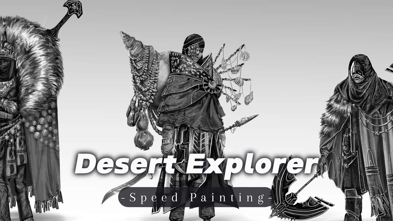 Desert Explorer. Part 1 - speedpaint