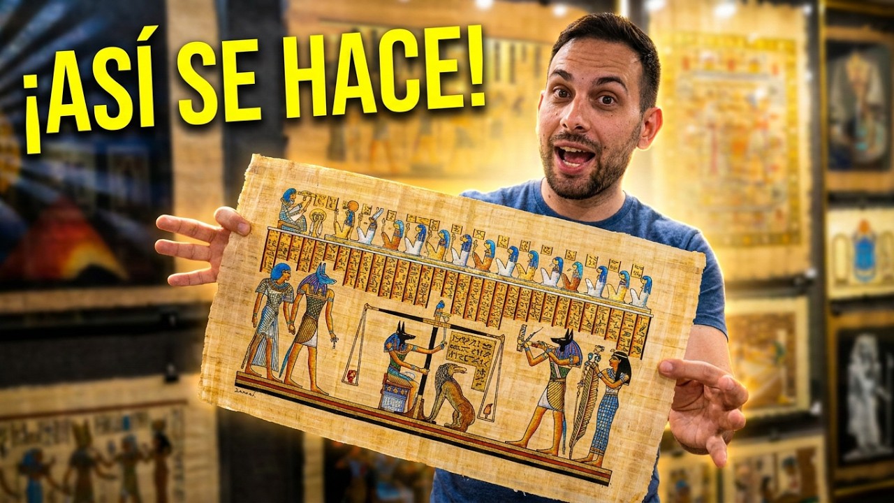 COMO SE HACEN LOS PAPIROS❓️🤔 MUSEO en Egipto ✅️ Imhotep