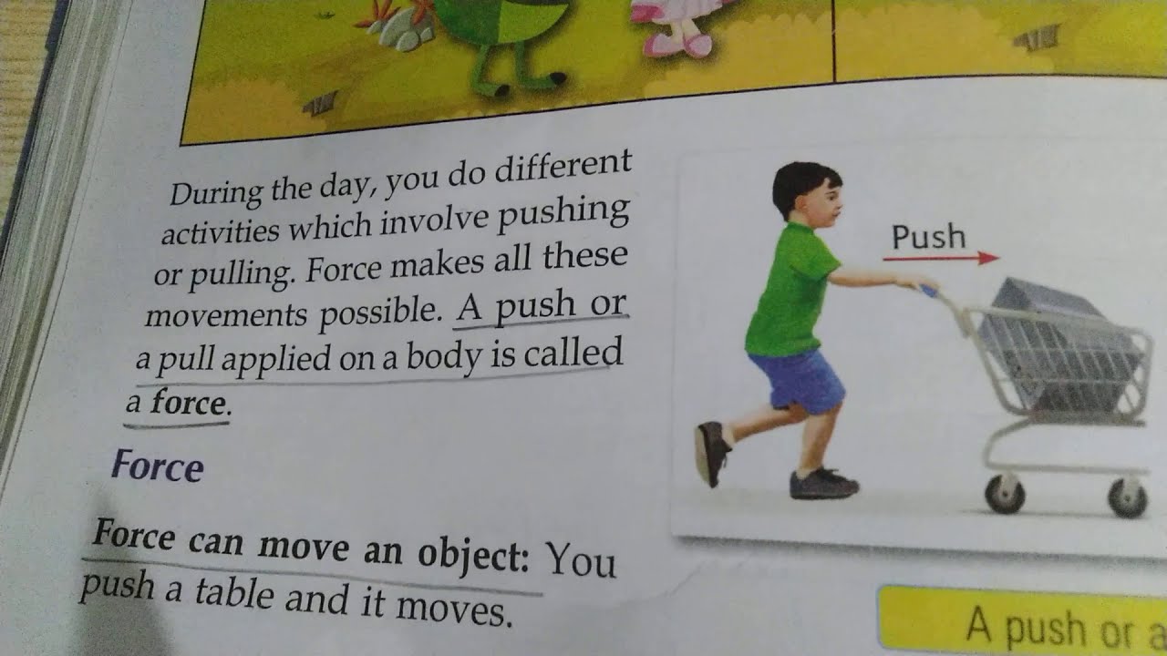 4th, Science,Ch-11(Work, Force and Energy) Part-1