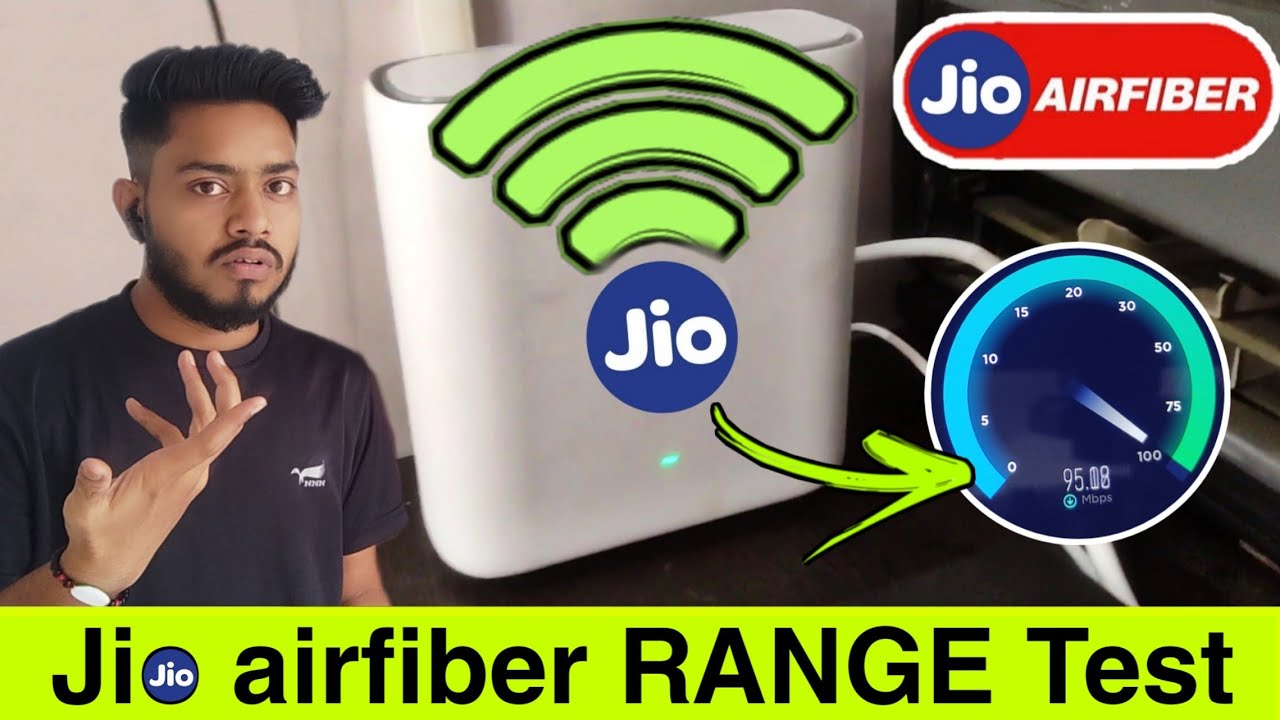 Jio airfiber 5g range test | jio airfiber range and speed test | Jio airfiber network problems