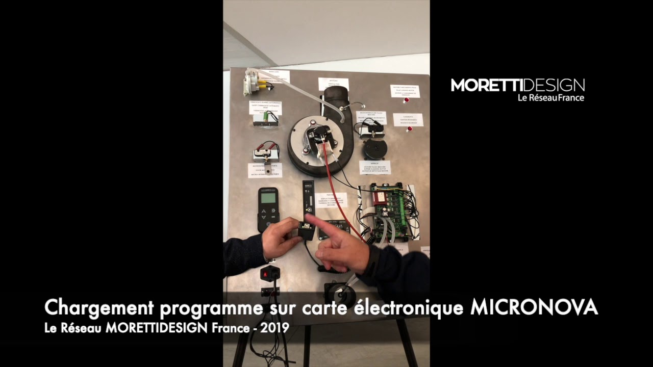 Chargement de programme carte électronique MICRONOVA - MORETTIDESIGN