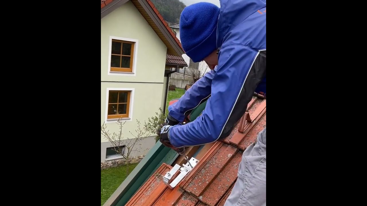PV Montage Ziegeldach