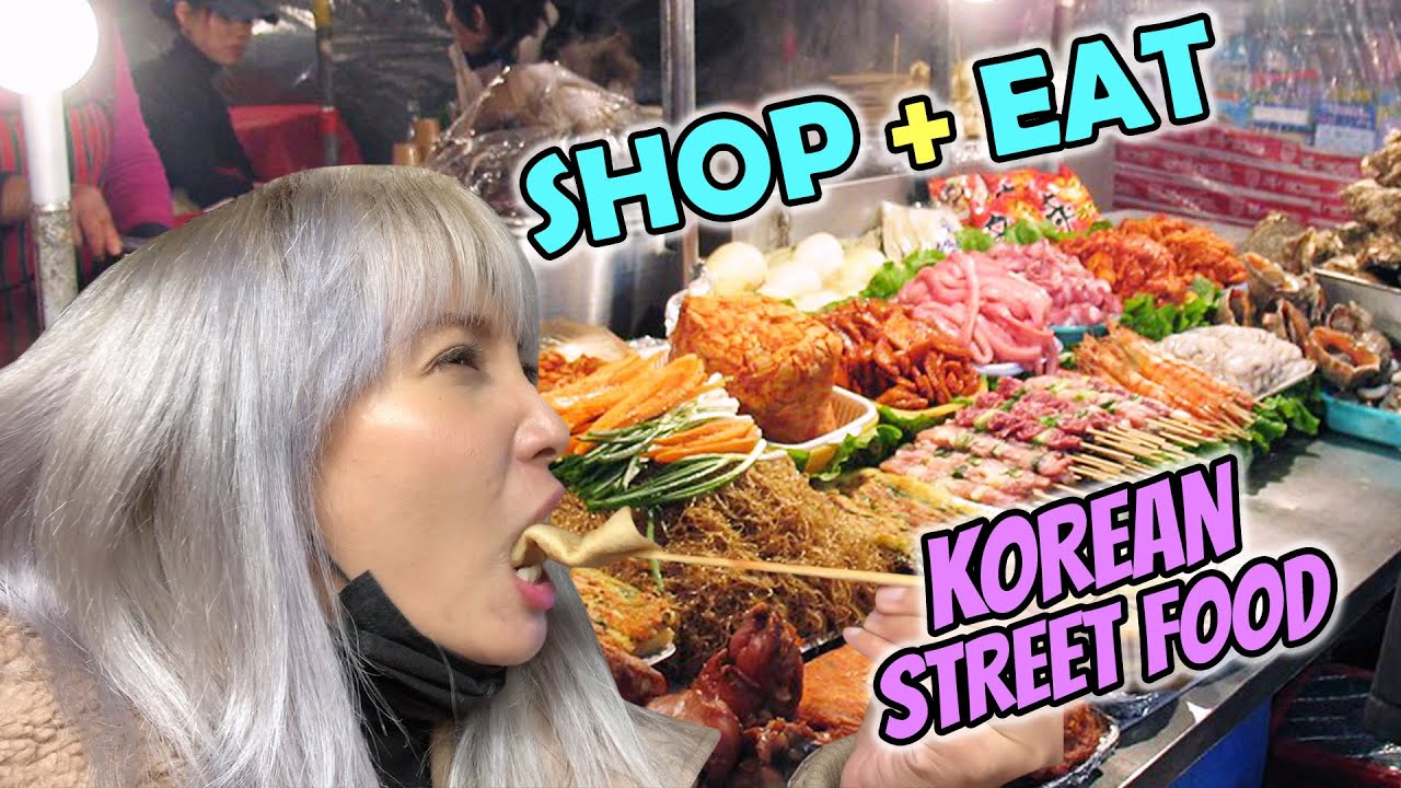 KOREAN STREET FOOD MUKBANG AT DONGDAEMUN NIGHT MARKET