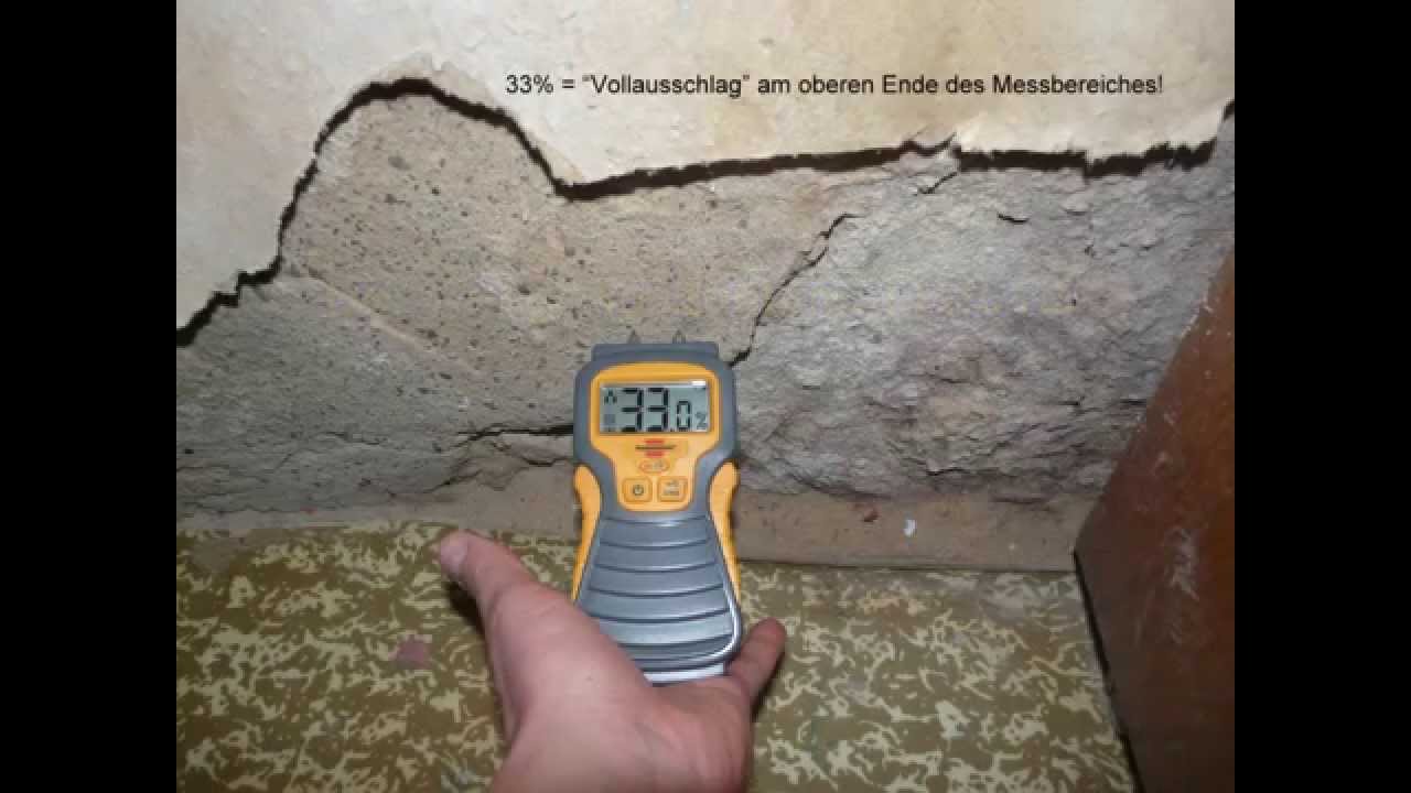 Trocknung einer INNENWAND im Keller durch Horizontalsperre (Injektionsverfahren)