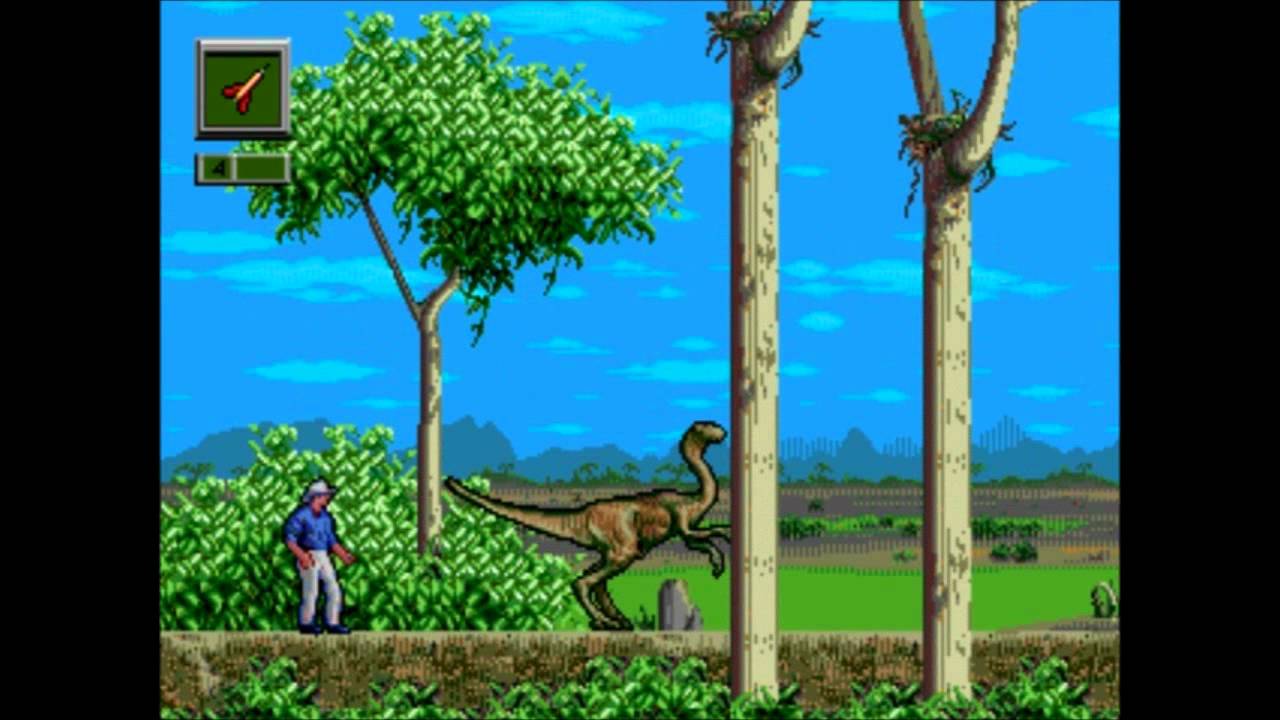 Jurassic Park: Rampage Edition (SEGA Genesis) - hard difficulty walkthrough