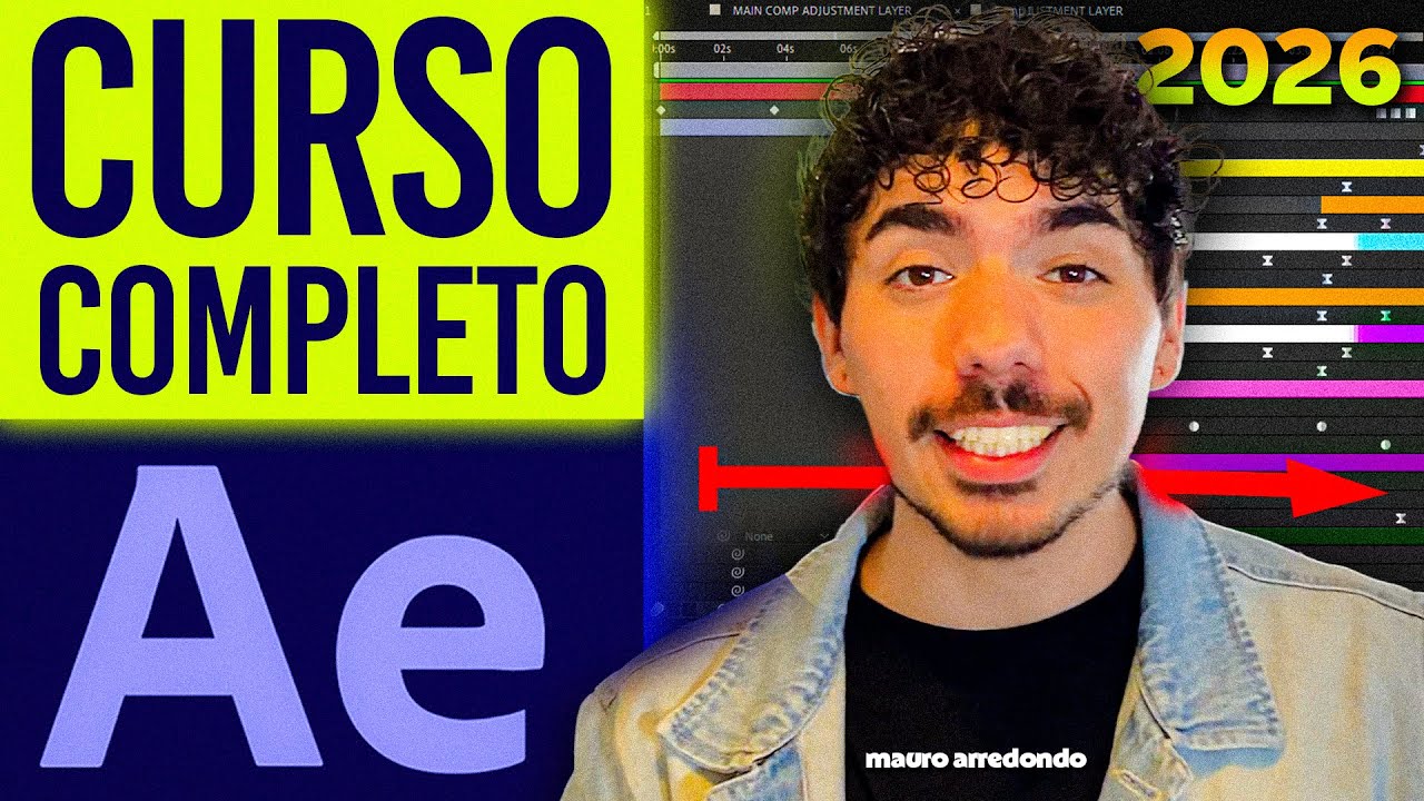 CURSO de AFTER EFFECTS desde CERO 🚀 De PRINCIPIANTE a AVANZADO en MOTION GRAPHICS ⭐ MAURO ARREDONDO