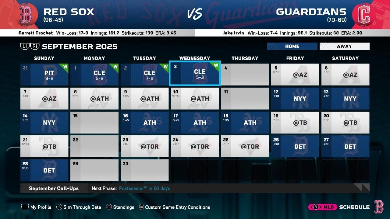 Franchise #141 vs Cleveland Guardians