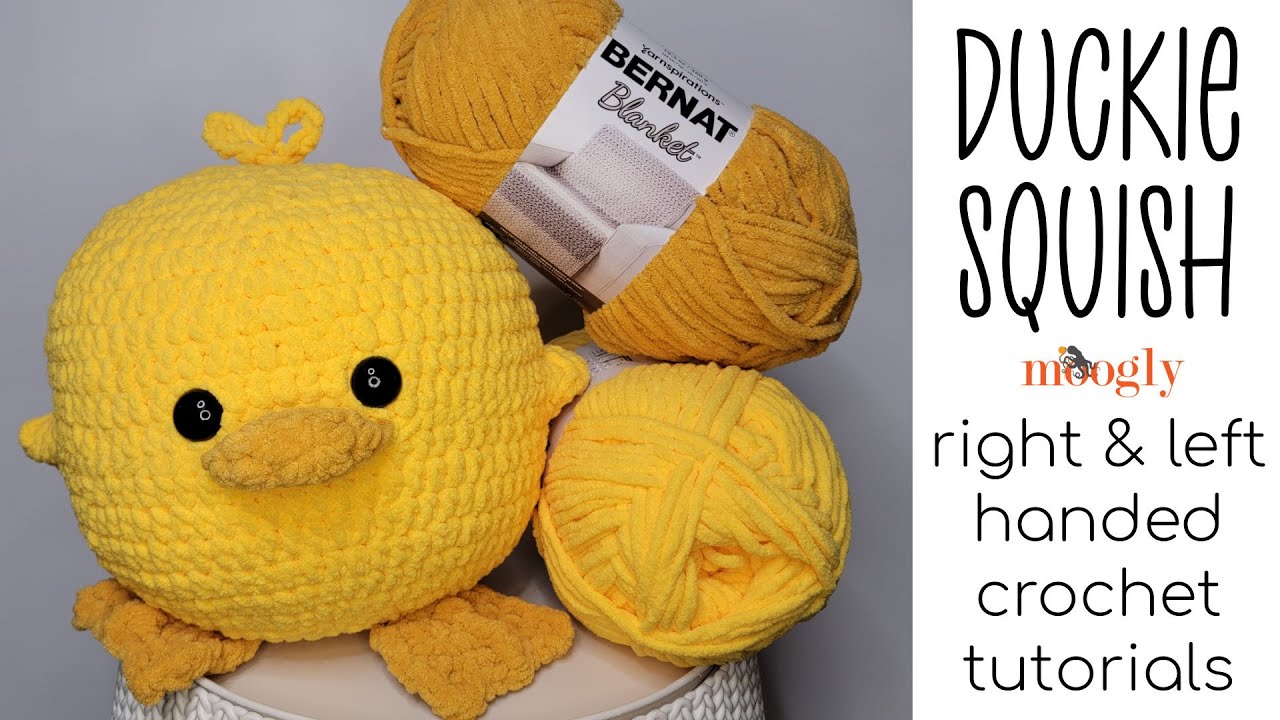 How to Crochet: Duckie Squish (Right Handed)