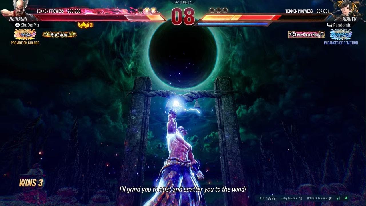 Getting the 1.5% rank with Heihachi GOD 