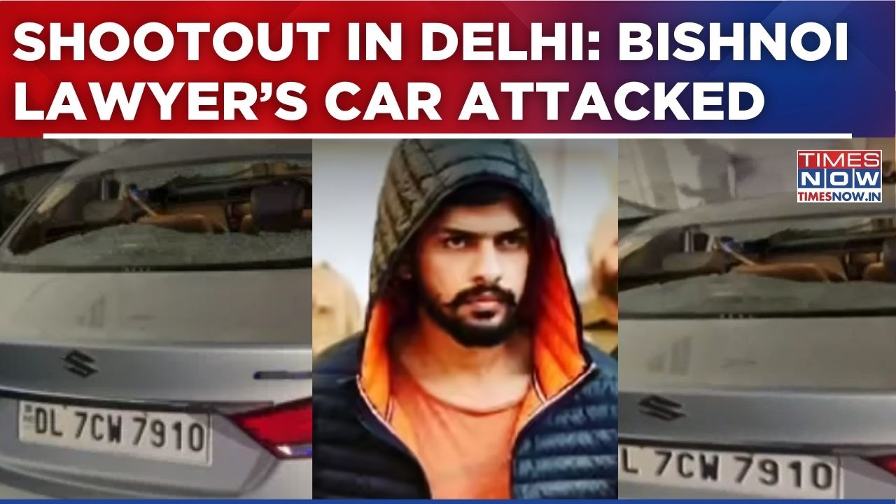 Delhi Shootout: Bullets Rain On Lawrence Bishnoi Lawyer's Car Near ISBT Kashmere Gate | Watch