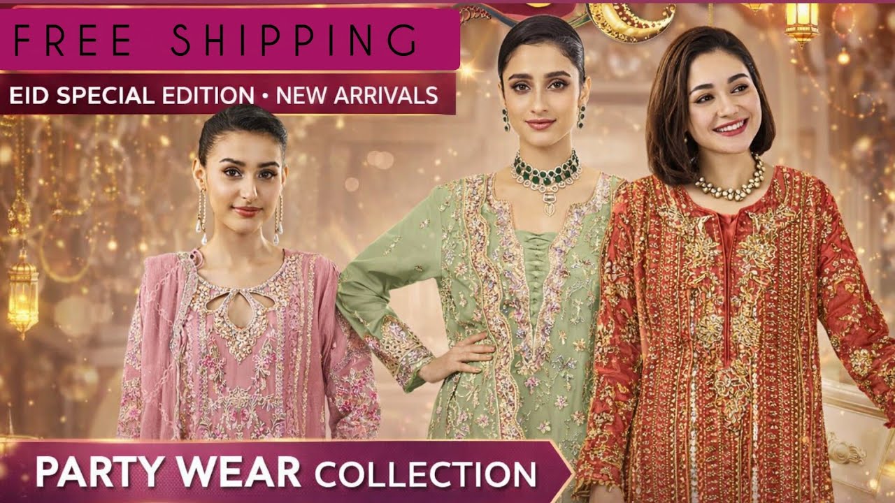 PAKISTANI STYLE PARTY WEAR COLLECTION 🤩|| EID SPECIAL 🌙||