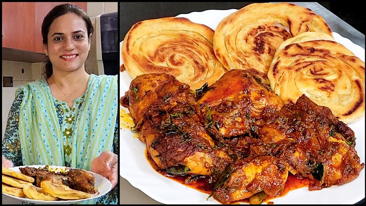 Chicken Sukka Bun Parotta | Lunch Vlog |Sunday brunch चिकन चूक्का बन परोट्टा signature dish kerala