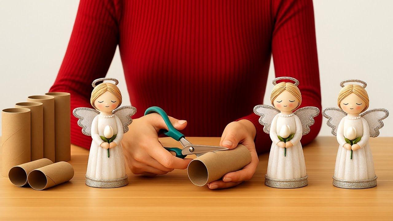 VERY EASY ❗️I Made and Sold 20 Pieces a Day with Toilet Roll Cardboard - Christmas Dolls