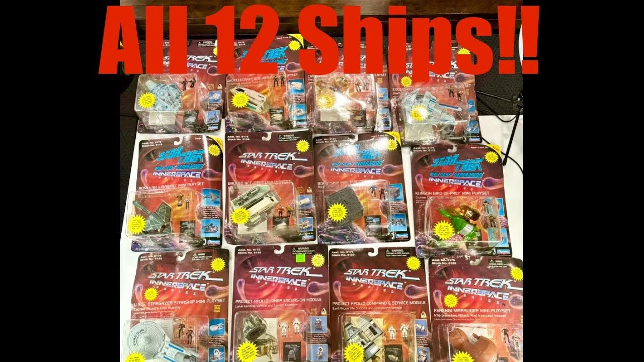 Full Set of Star Trek Innerspace Ships from Playmates!